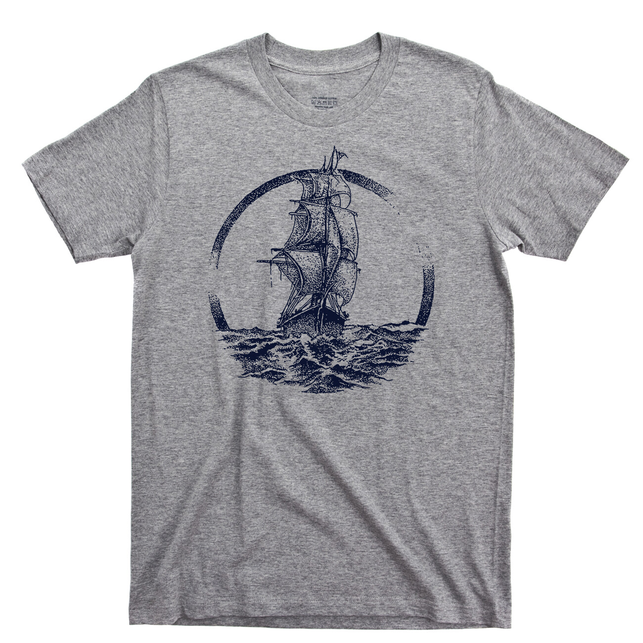 Sailing T Shirt Deep Sea Fishing Boating Shark Jaws Marine Wildlife Dolphin Tee
