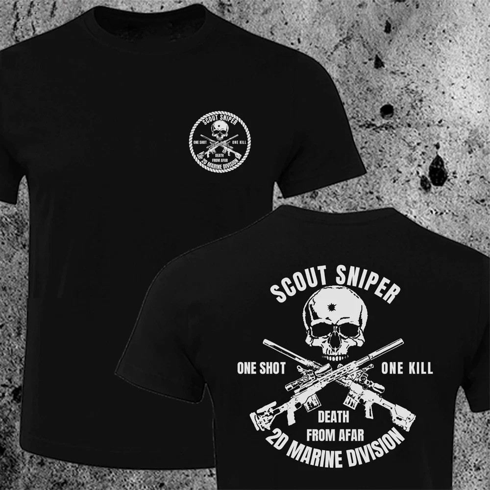 USMC Marine Corps Scout Sniper Camp 2d marine T-Shirt USA Size