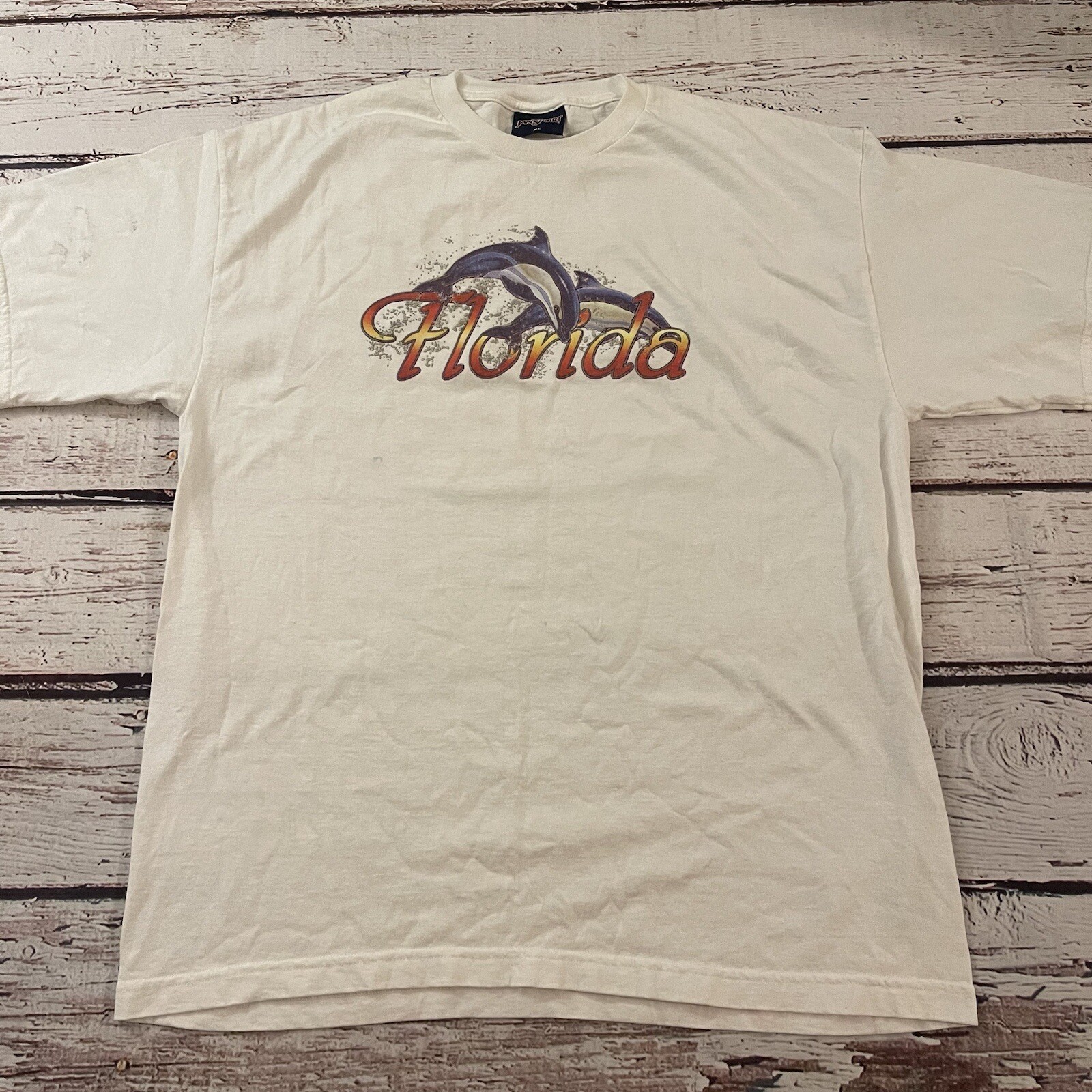 Jansport Florida Dolphins T Shirt Size XL White Men’s
