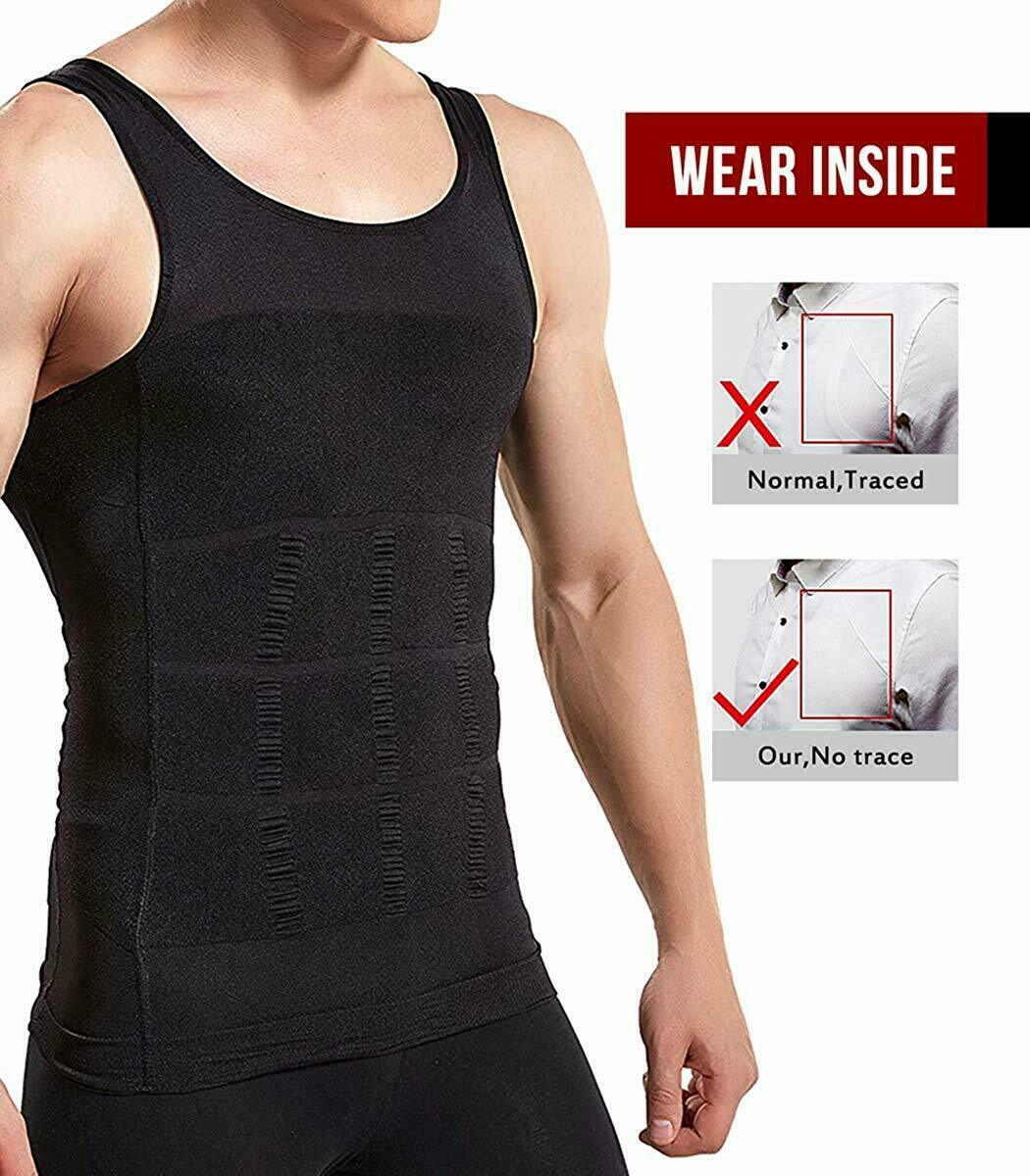 Shaper Men’s Body Shaper Toning T-Shirt Ultra Durable Tank Compression Underwear
