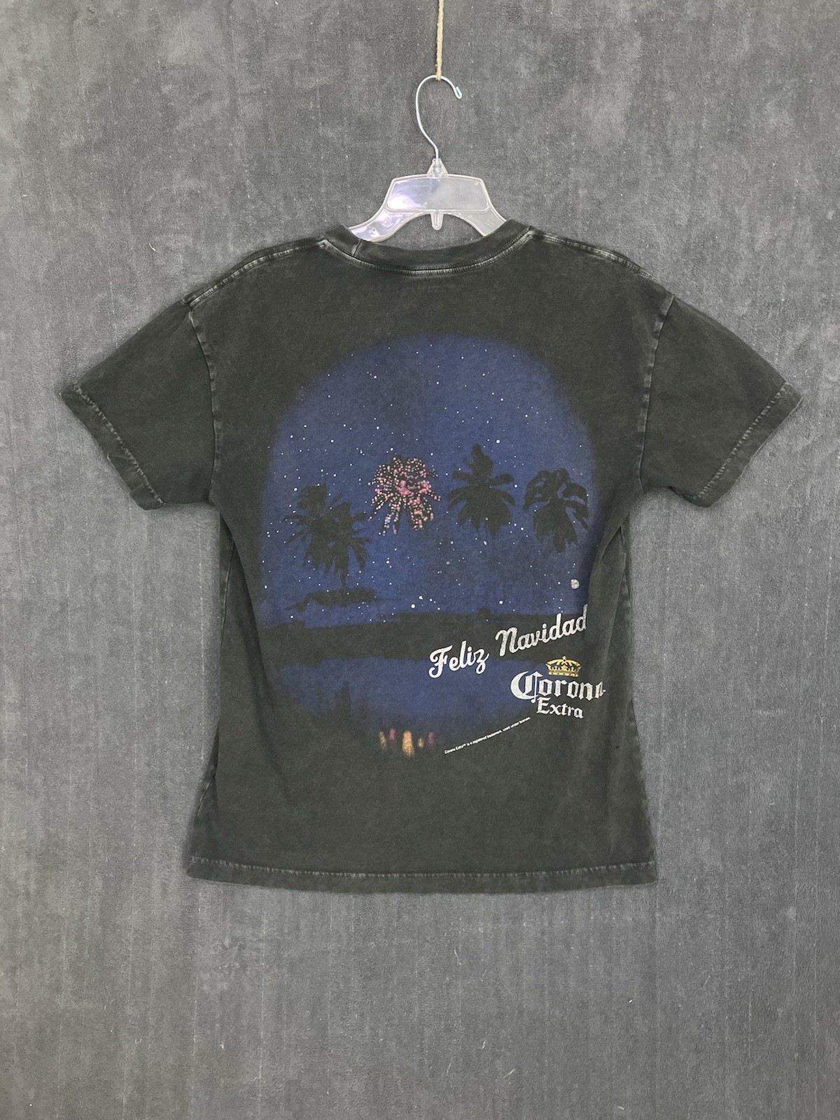 VTG Abercrombie & Fitch Corona Shirt Men’s Medium Feliz Navidad Christmas Beer