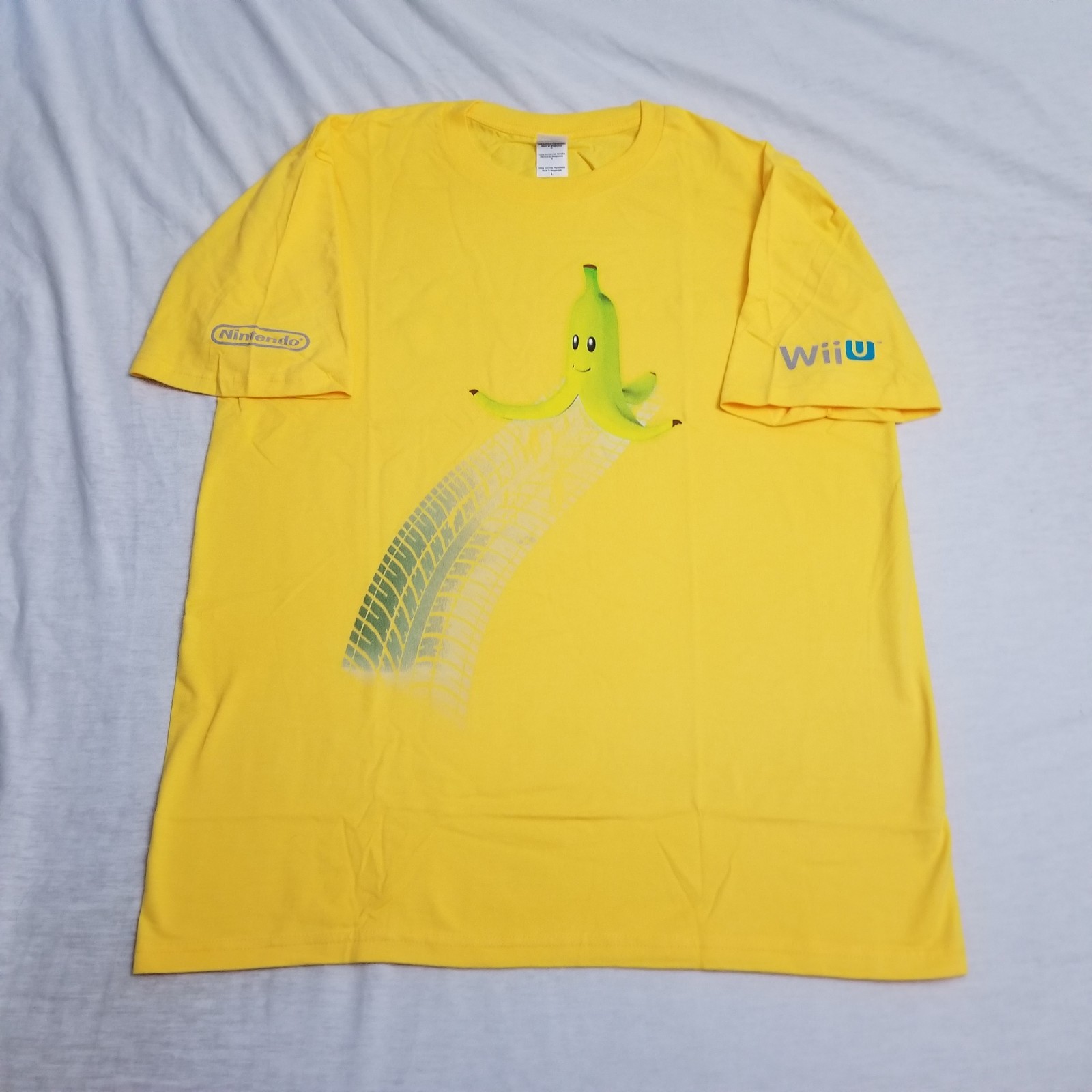 Vintage Mario Kart 8 Banana T Shirt Mens Large Video Game Promo Nintendo Wii U