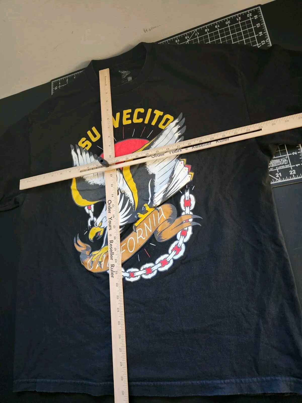 Suavecito Shirt Mens 2XL Black Traditional Art Eagle Graphic Print California