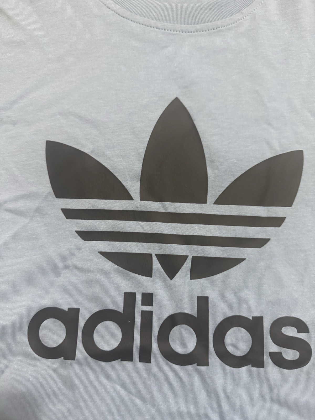 adidas Originals Adicolor Trefoil Tee Shirt JY3758 Light Blue Mens New Sz S, M
