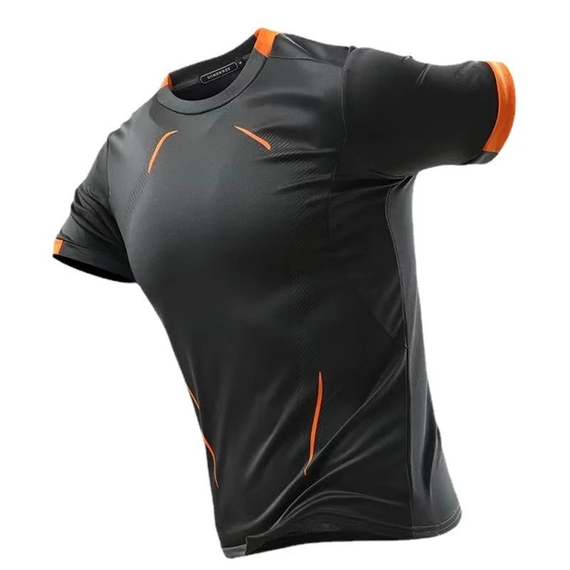 Men’s Quick Dry Running T-Shirt Breathable Fitness Training Gym Top Sweatshirt