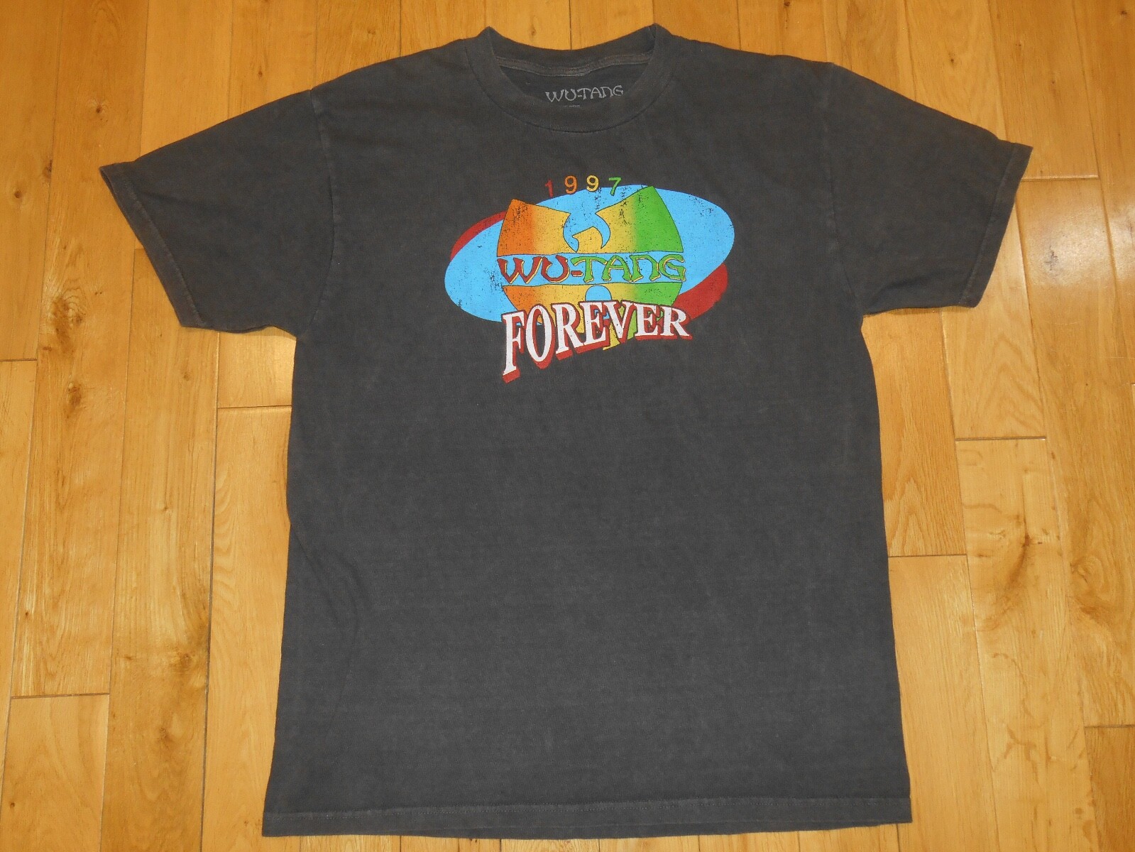 Retro 1997 WU-TANG FOREVER Rap Hip Hop Mens Reproduction Stonewashed T-Shirt M