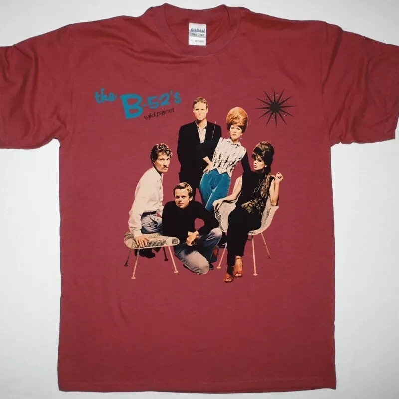 THE B-52’S WILD PLANET NEW RED T-SHIRT