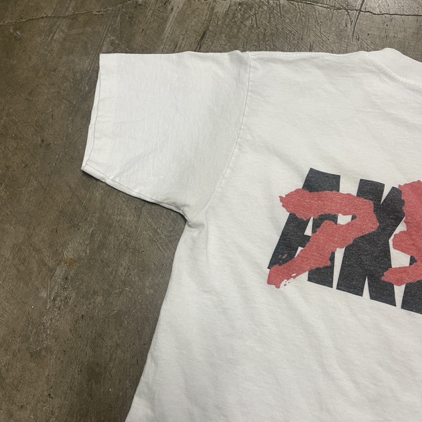 AKIRA 1988 vintage T-shirt Fashion Victim White Anime M RARE VARIATION