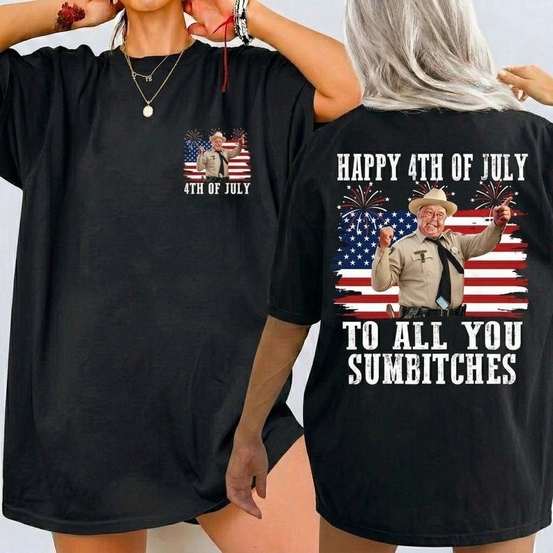 Happy 4th Of July To All You Sumbitches Shirt, Retro Shirt