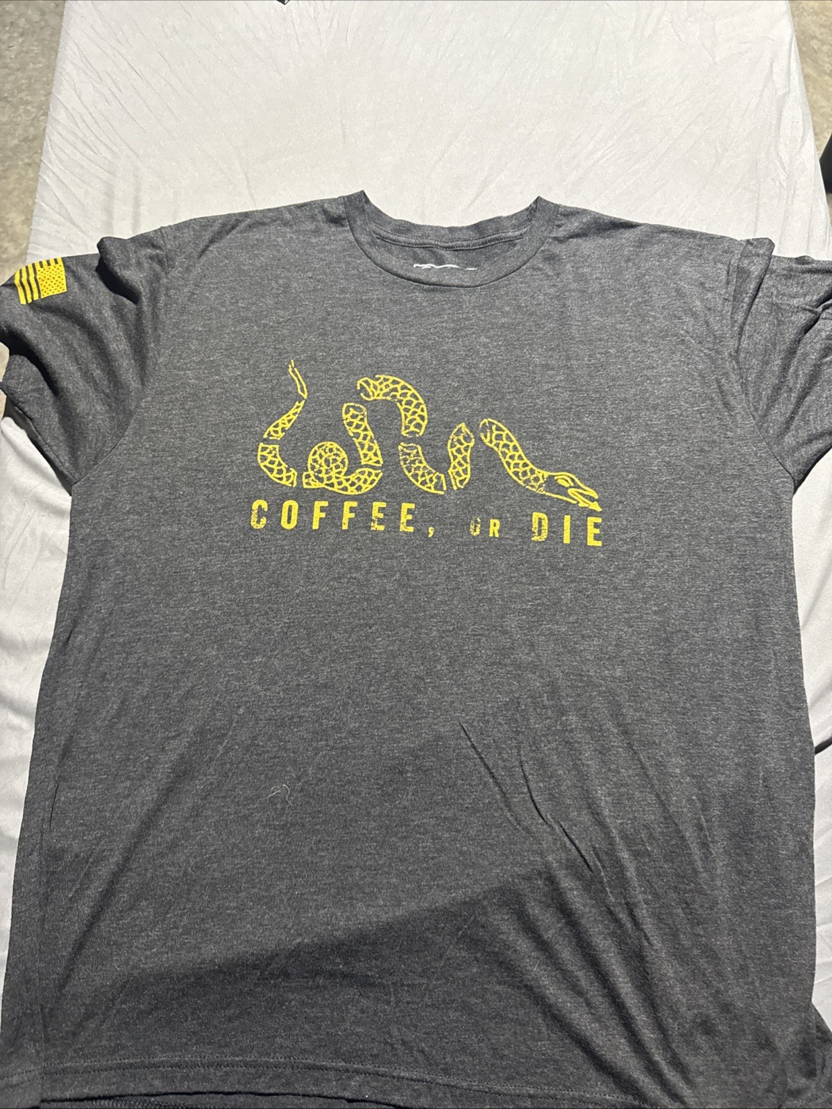 Black Rifle Coffee Company Coffee or Die T-Shirt Snake Black Military Men’s XXL