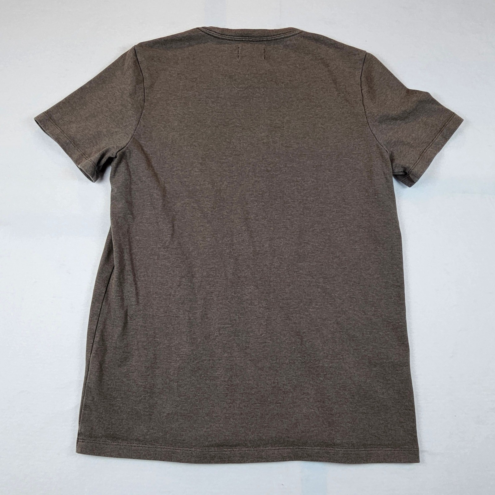 Taylor Stitch Mens Heavy Bag Tee Brown Pocket T-Shirt Size 38 Small