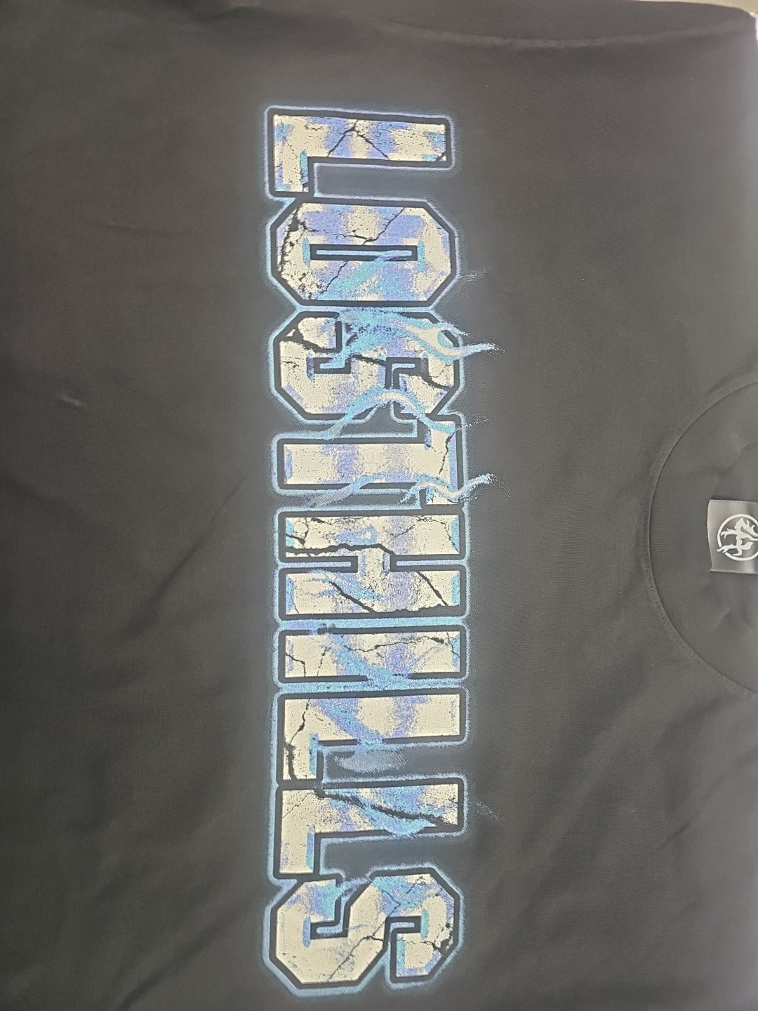 LOST HILLS LOGO FRONT AND MIRROR STYLE LGO BACK BLACK MEN’S LG (OS) FIRE 🔥 🔥