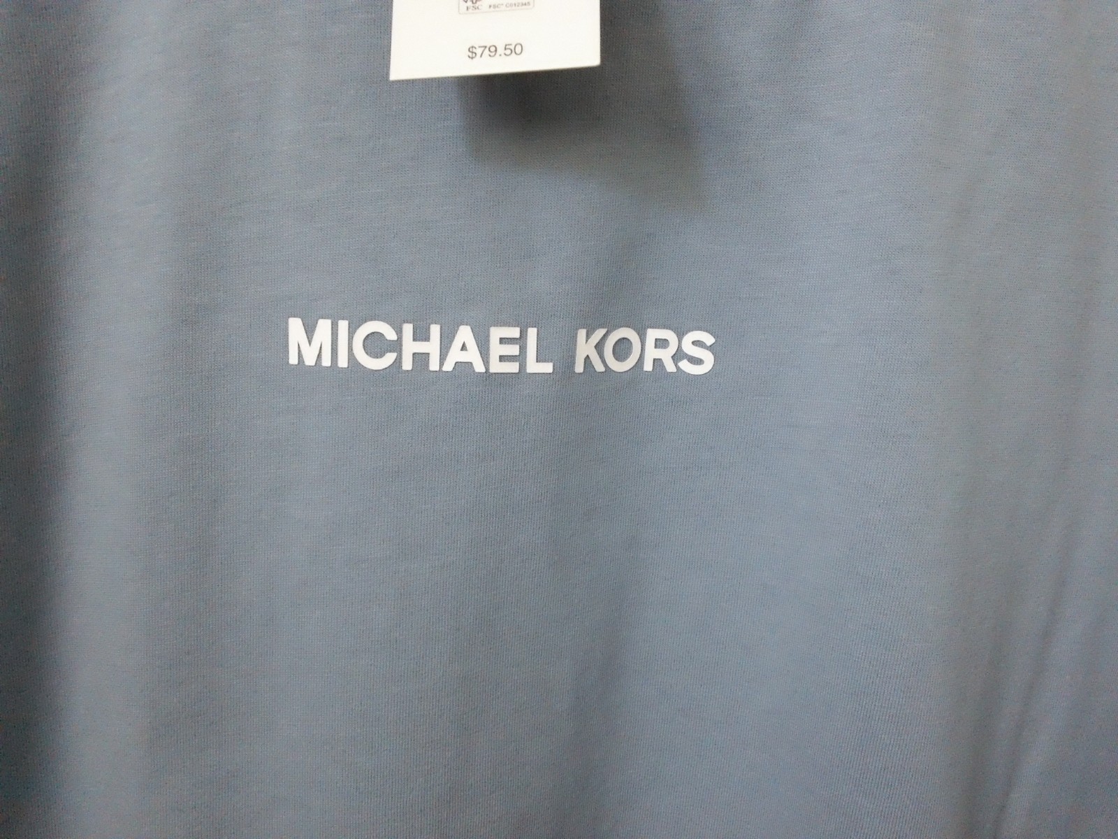 NWT Men’s Size Large Michael Kors Chambray Color T-Shirt