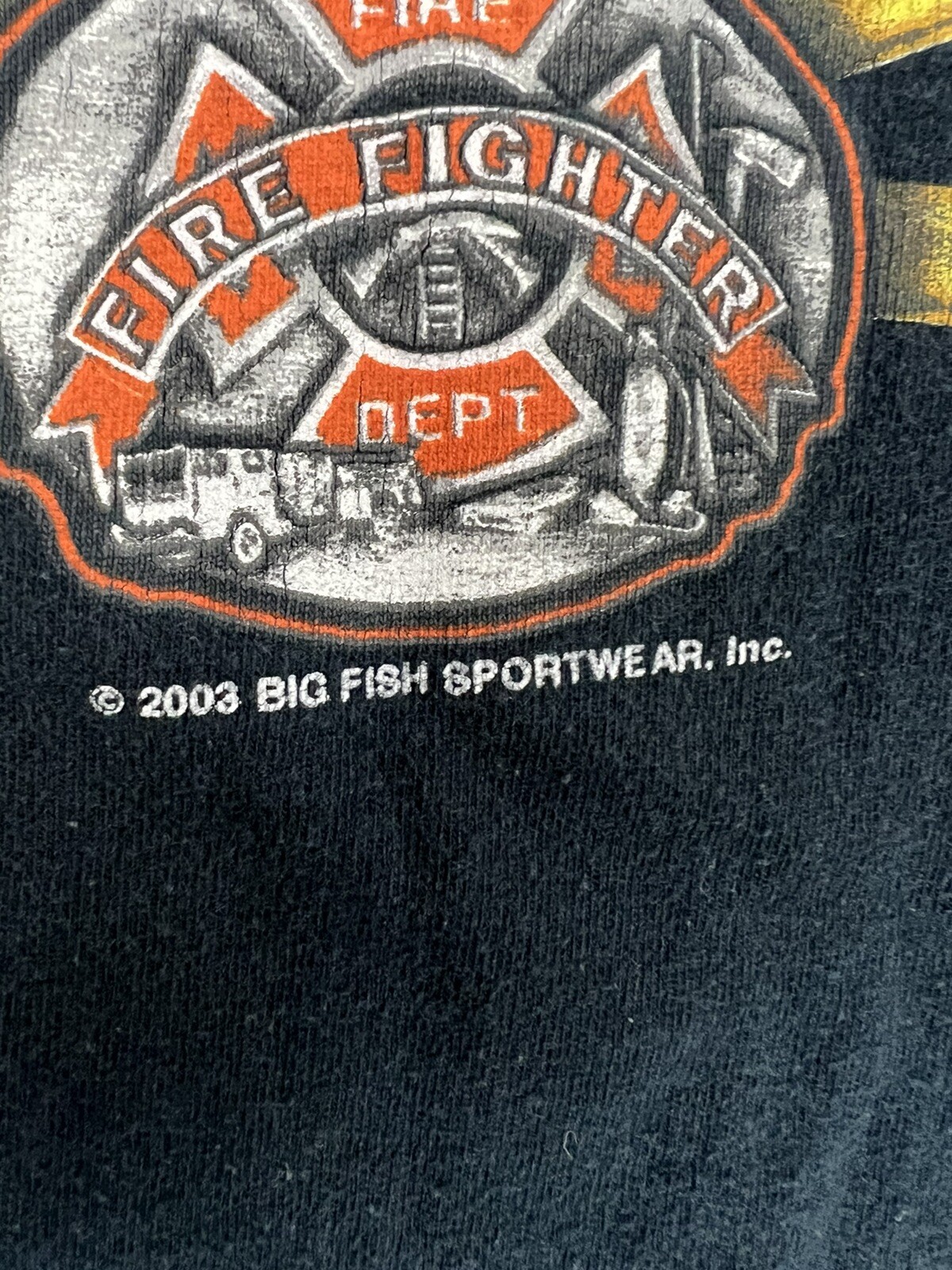 2003 Volunteer Firefighter No One Can Force Me Into A Burning Building T-Shirt L