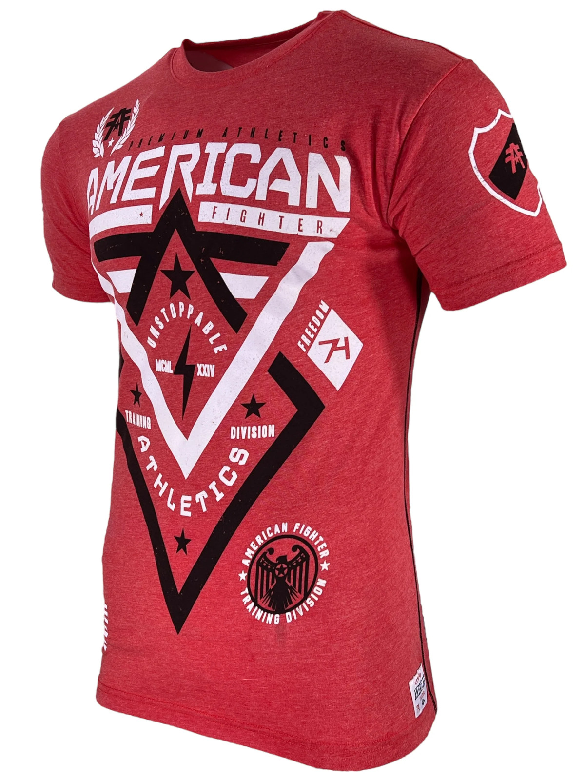 American Fighter Men’s T-shirt Alaska Red Crew neck Athletic XS-5XL