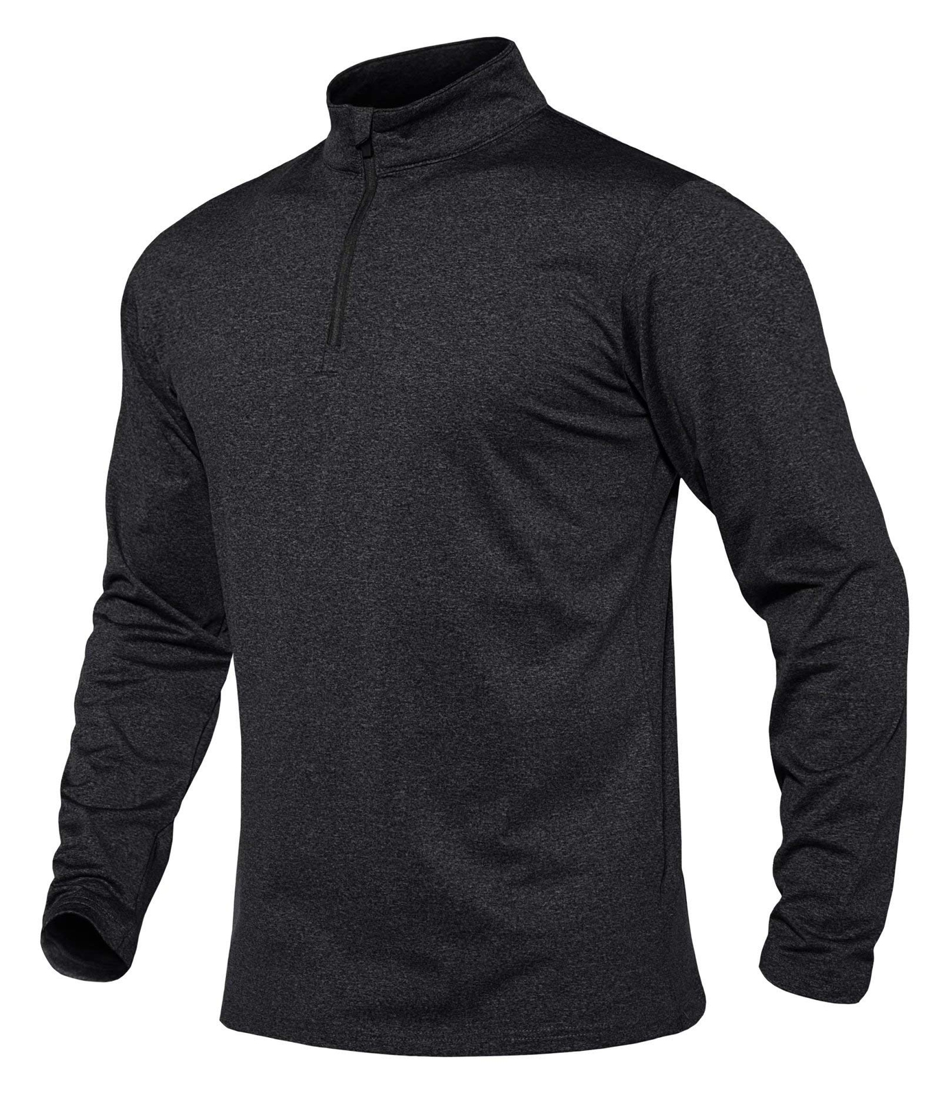 Men’s 1/4 Zip Lightweight Fleece Sweatshirt Gym Workout Sport Long Sleeve Shirts