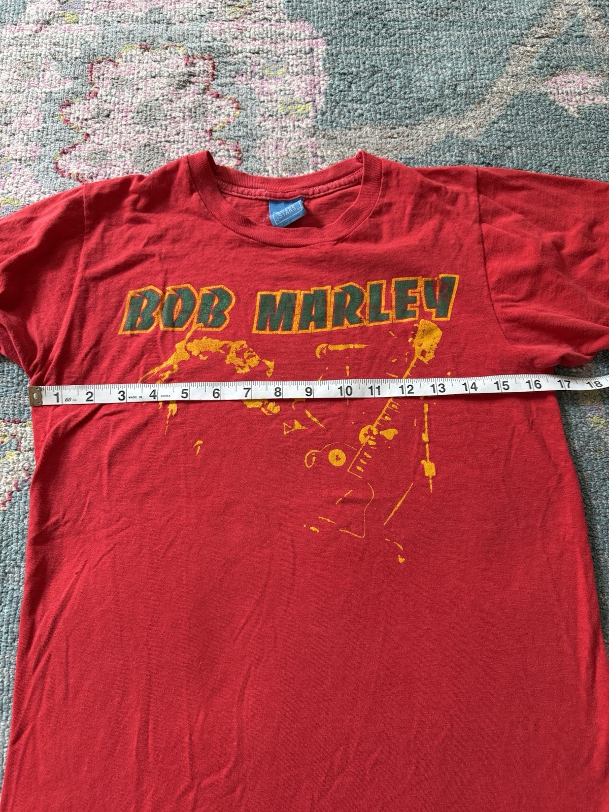 VTG 1980s Bob Marley Single Stitch Red T-shirt Size M (Fits XS/S) Screen Stars