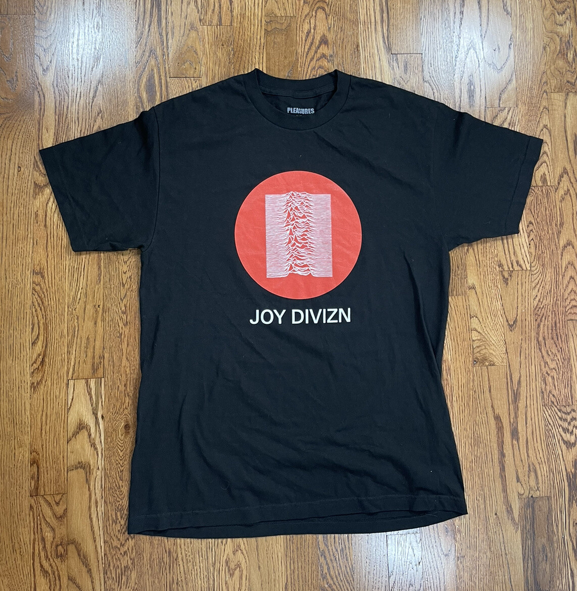Pleasures T Shirt Short Sleeve Black Pink Floyd Mens Size L Joy Division