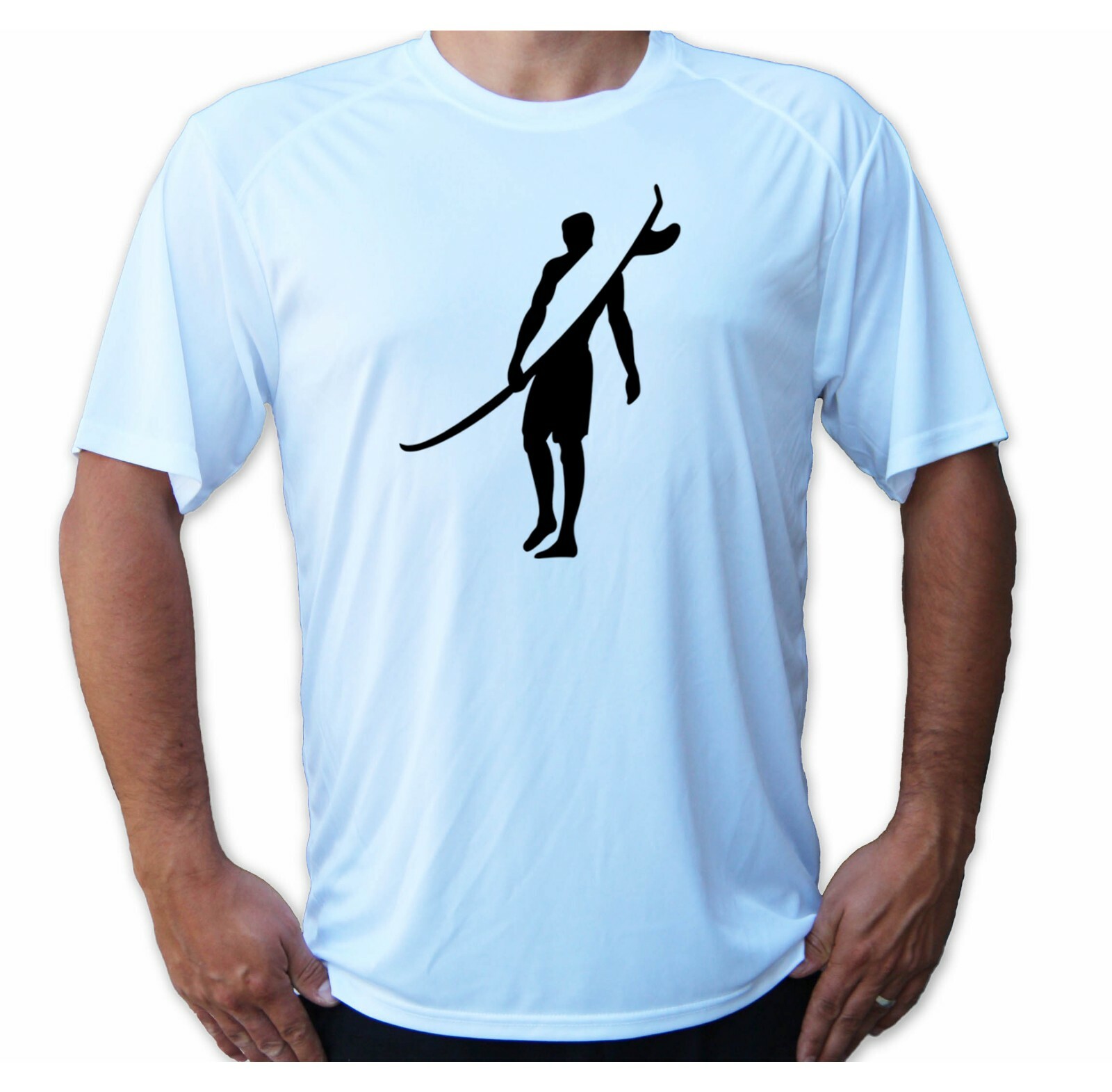 Surfer Surfing Art Short Sleeve UPF 50 T-Shirt Beach Summer Sport UV Protection