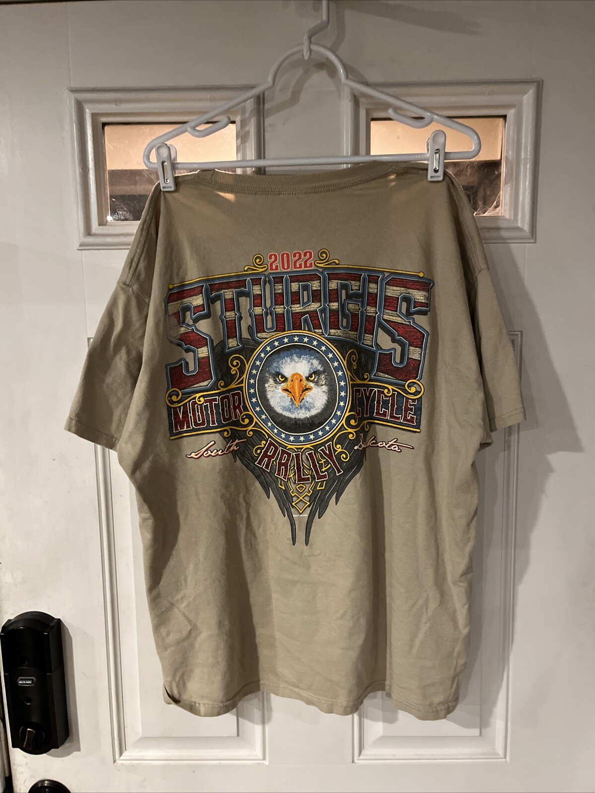 Biker Life Men Shirt XL Sturgis Motorcycle Rally 2022 Eagle