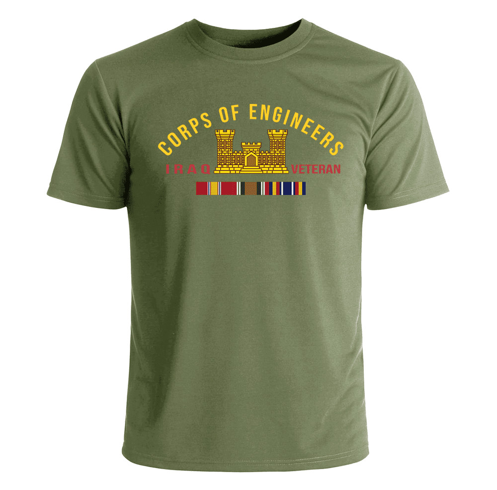 US Army Corps of Engineers Iraq Veteran T-Shirt Officially Licensed