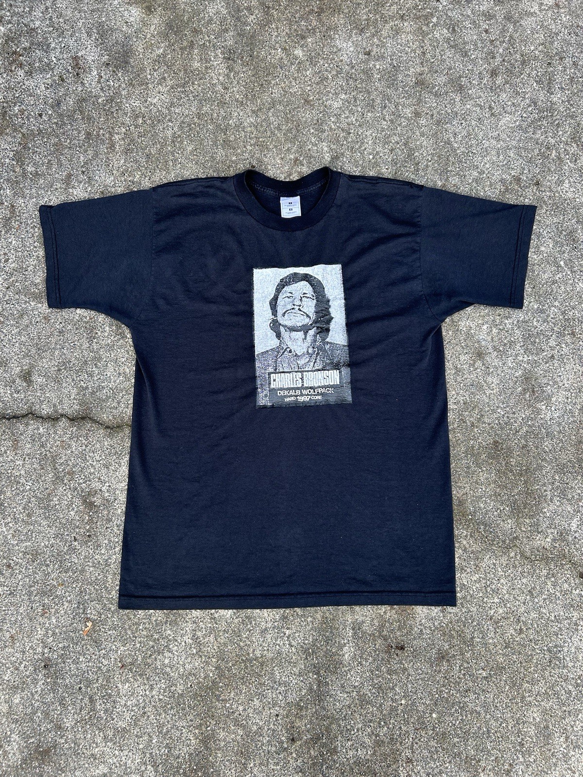 Charles Bronson Band Original T Shirt Black Power violence 90s