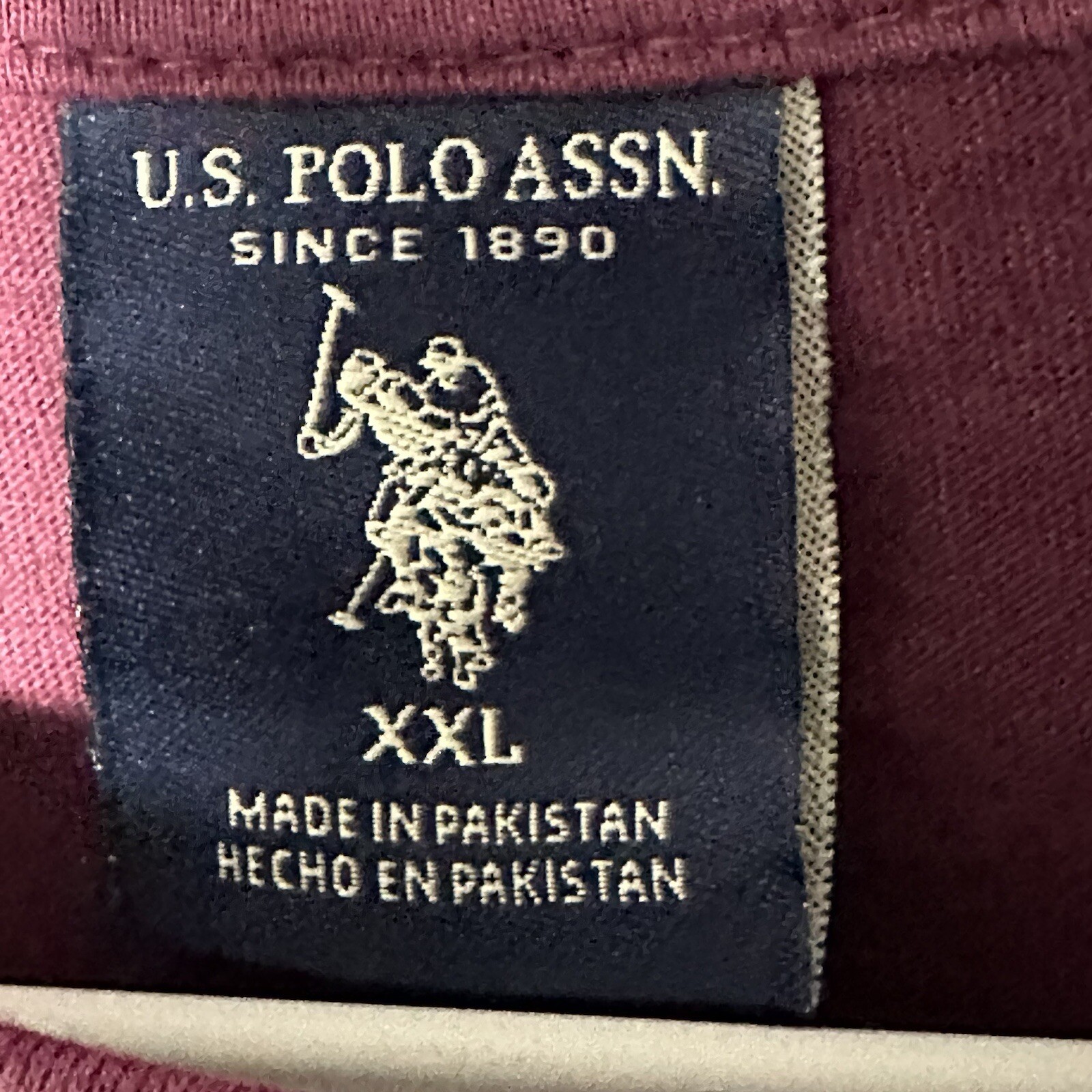 U.S. POLO ASSN Shirt Men’s Size XXL Colorblock Embroidered Cotton Crew Long SL