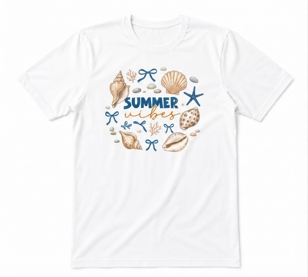Summer Vibes Beach Vacation Ocean Love Gift Tee White T-shirt