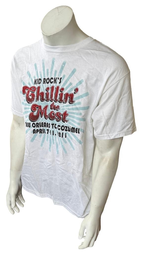 Anvil Men’s Kid Rock’s Chillin The Most Cruise 2011 White Shirt Size Large