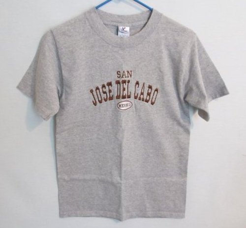 San Jose Del Cabo Mexico gray short sleeve embellished tee *Sz S*