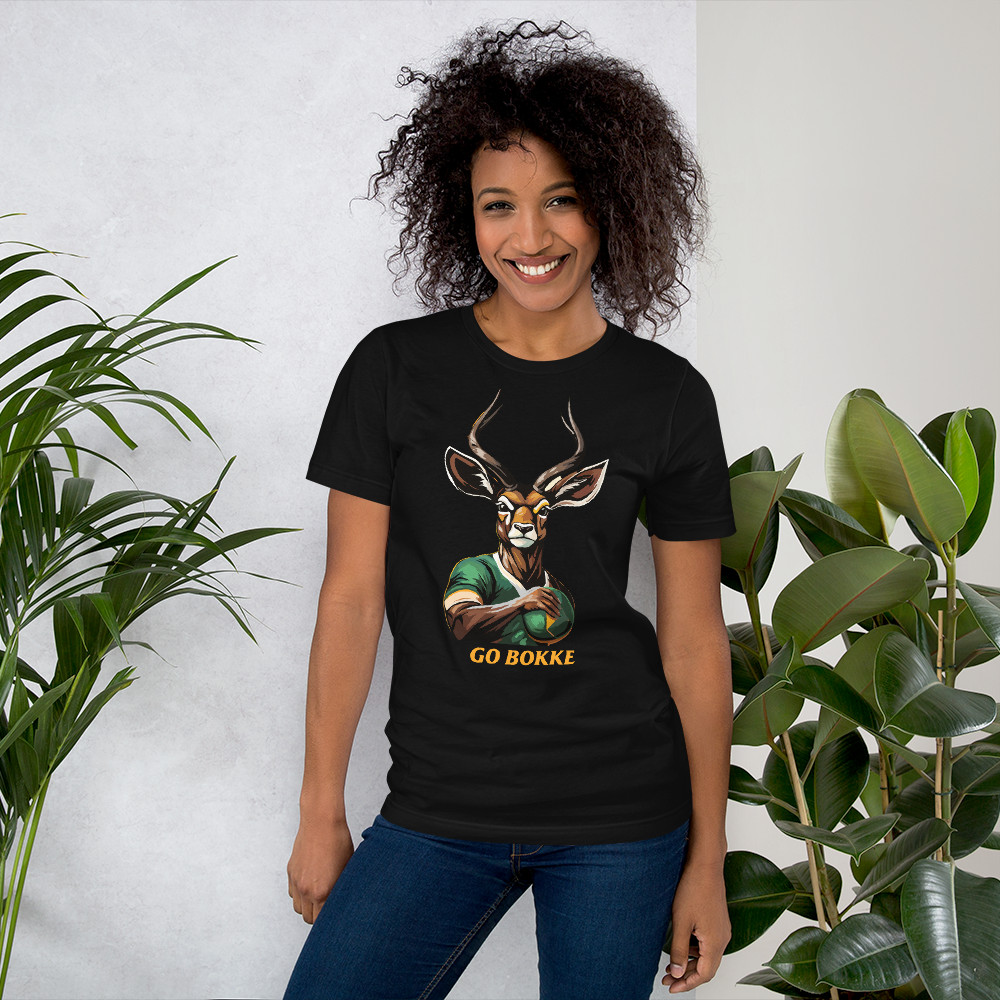 Springbok Supporter Soft and Lightweight Unisex T-shirt South African Rugby