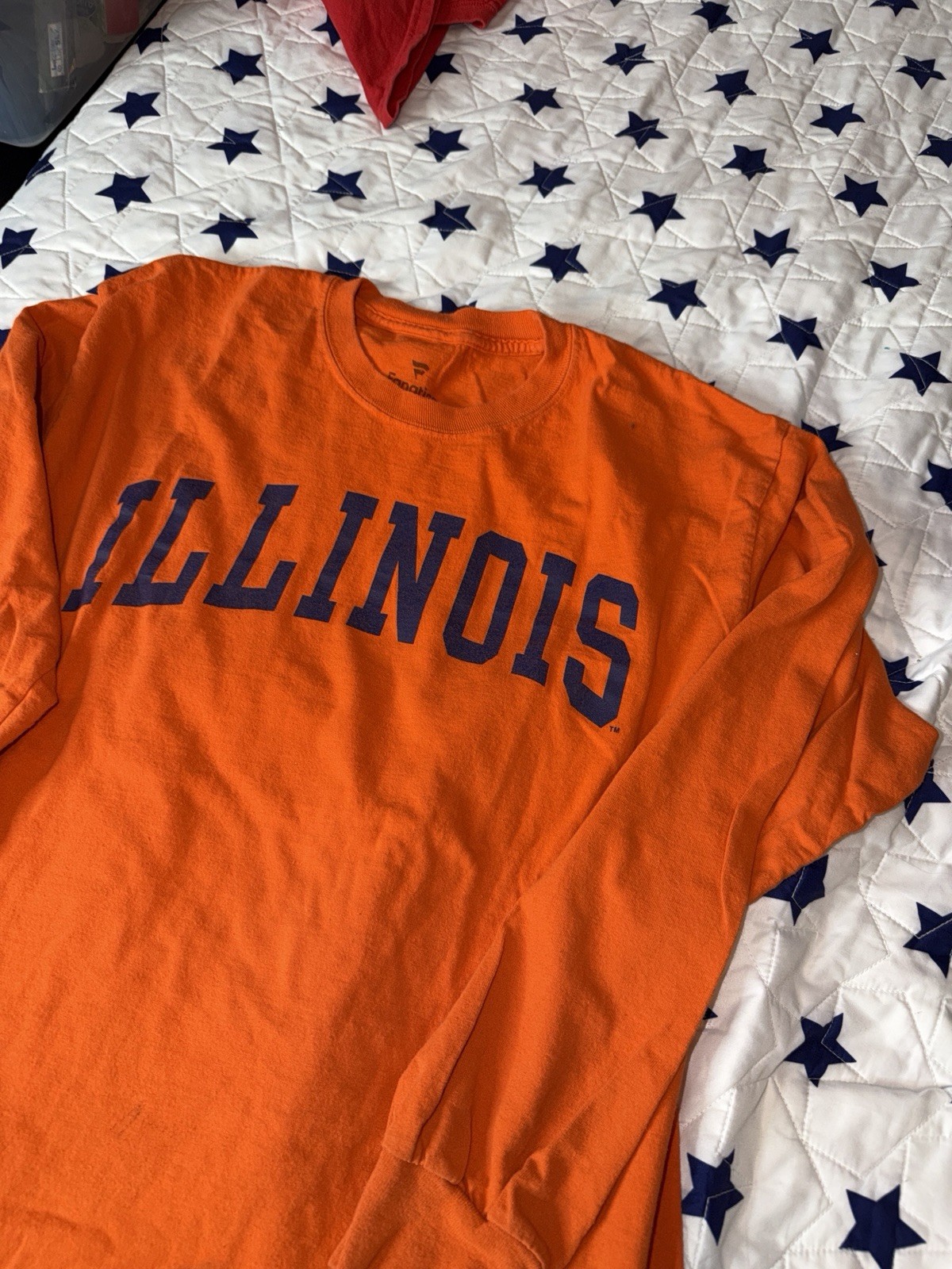 TSI University Of Illinois Illini Turtleneck T Shirt Men’s Size L Large USA MADE