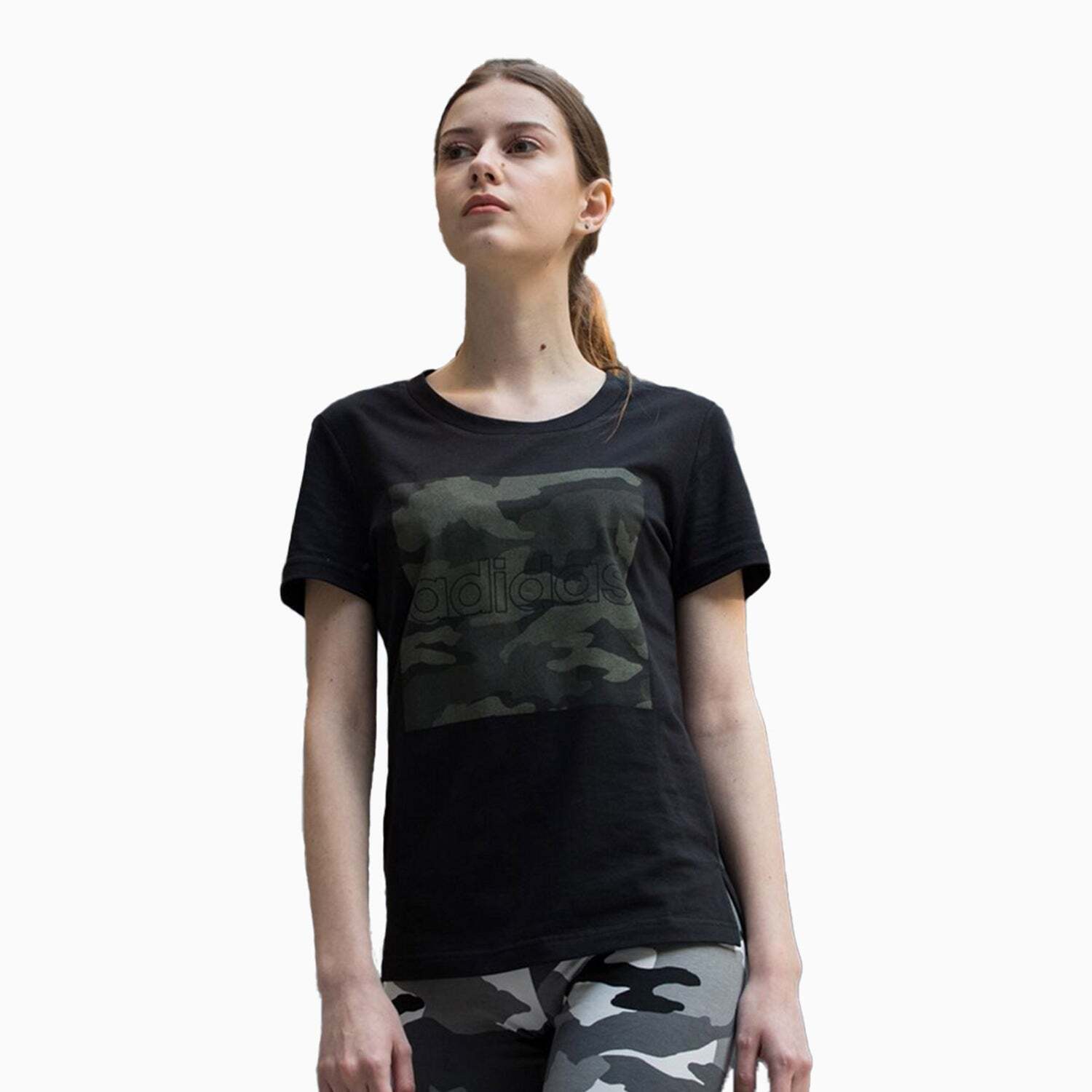 adidas Women’s Boxed Camo T Shirt