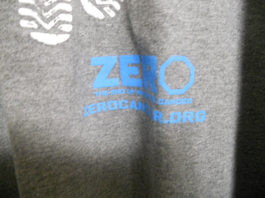 300,000 STEPS IN 30 DAYS T SHIRT SIZE 2XL GREY ZEROCANCER.ORG