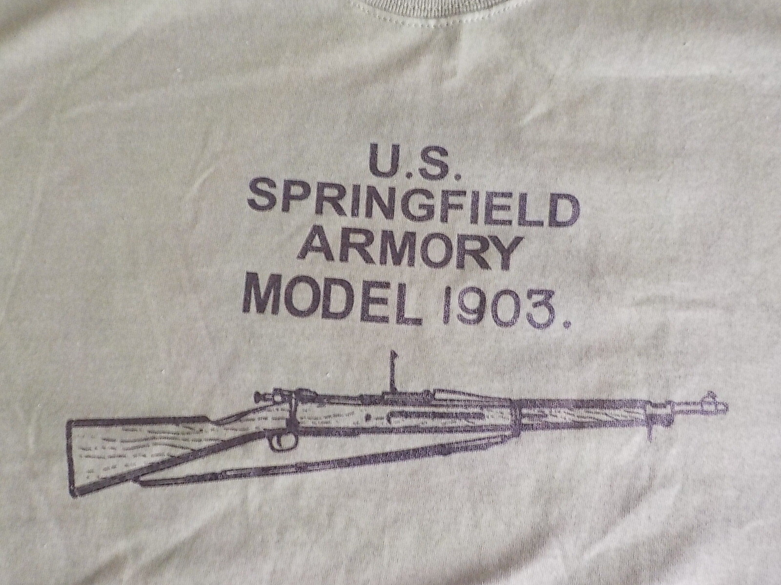 1903 Springfield Silk Screened Olive Drab T Shirt $19.99 and up FREE SHIPPING