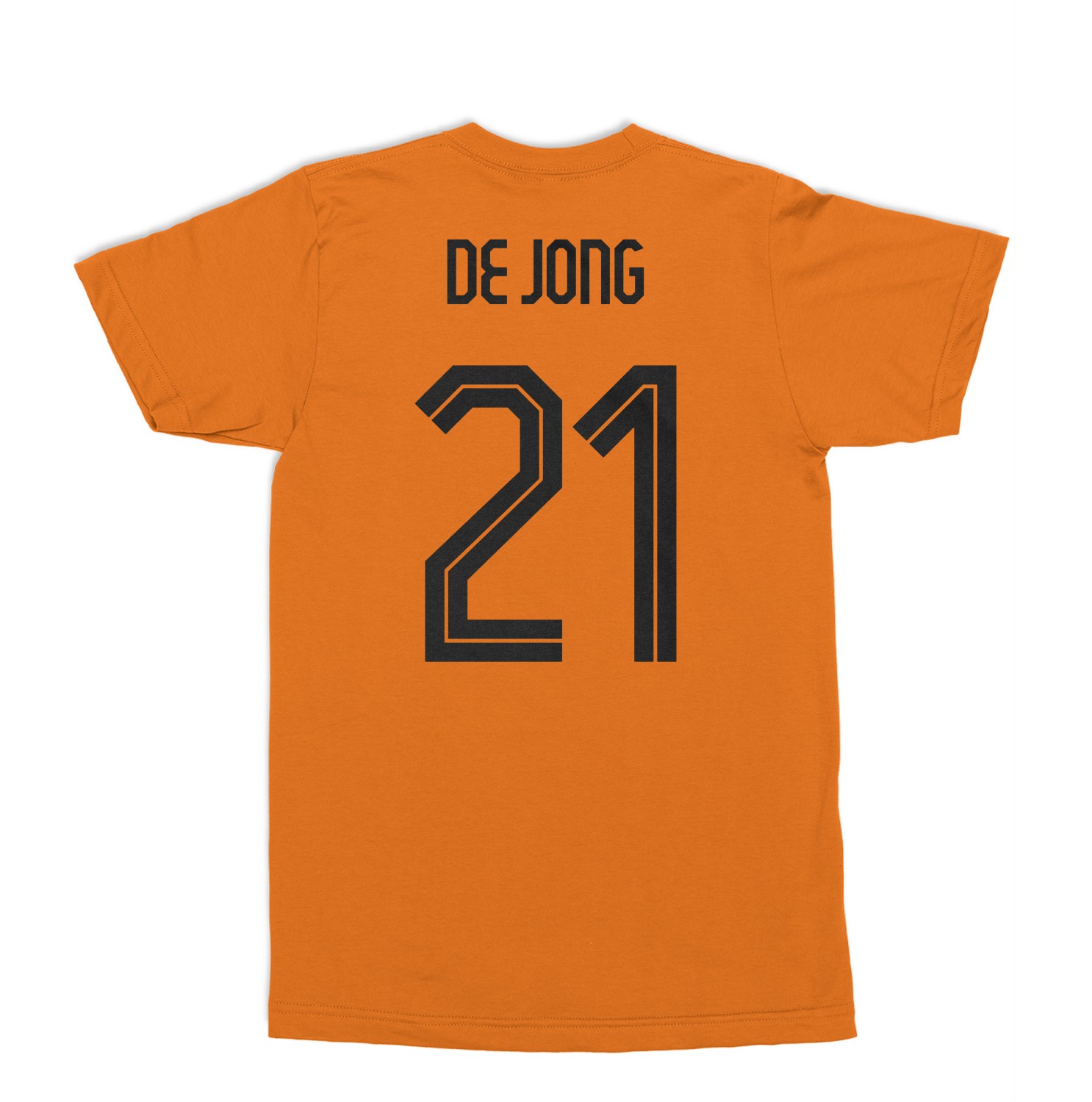 Netherlands De Jong 21 Soccer Inspired Jersey Style Unisex T-Shirt