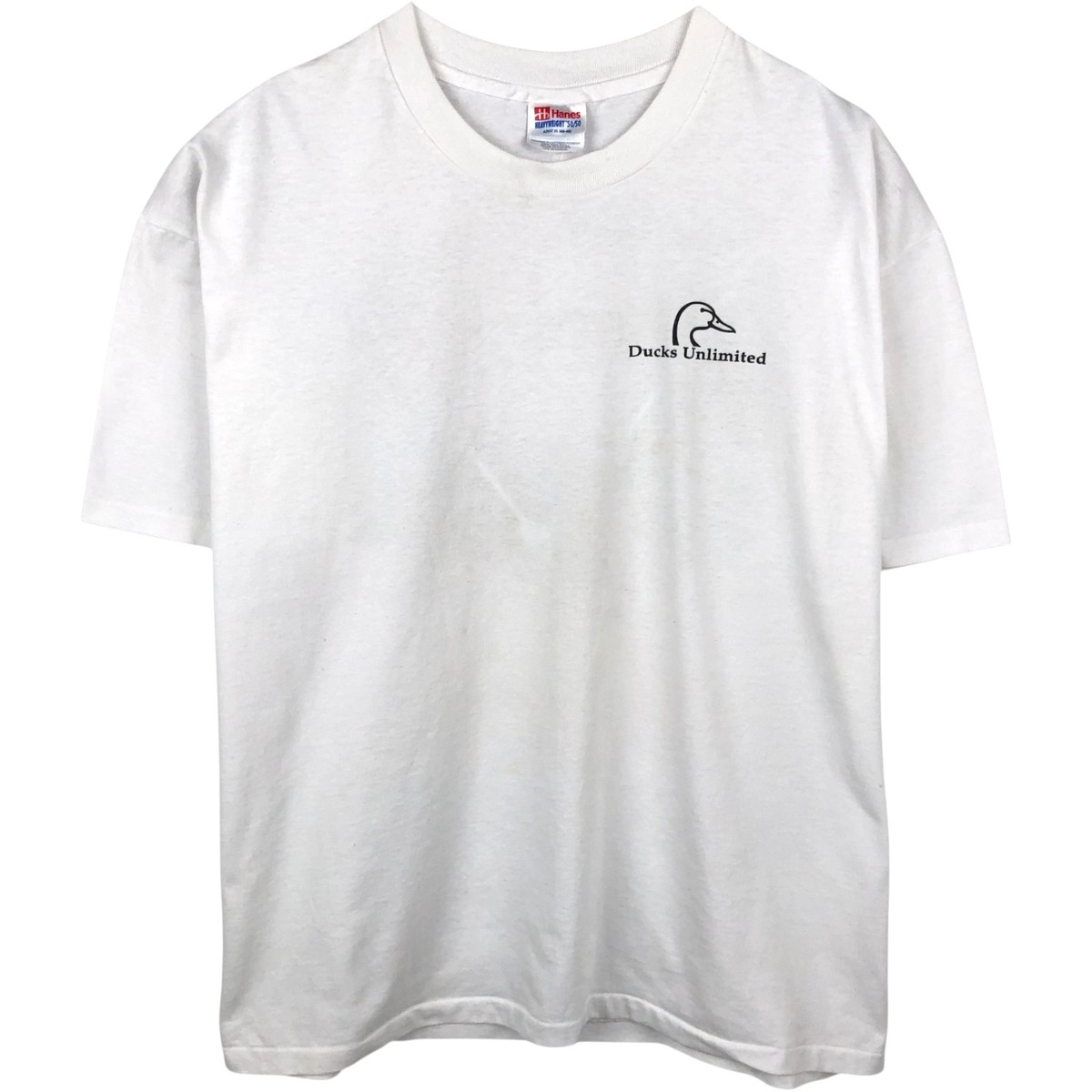 Used 90’S-00’S Hanes HEAVYWEIGHT 50/50 Bird Print Animal T-Shirt Men’s XL eq…