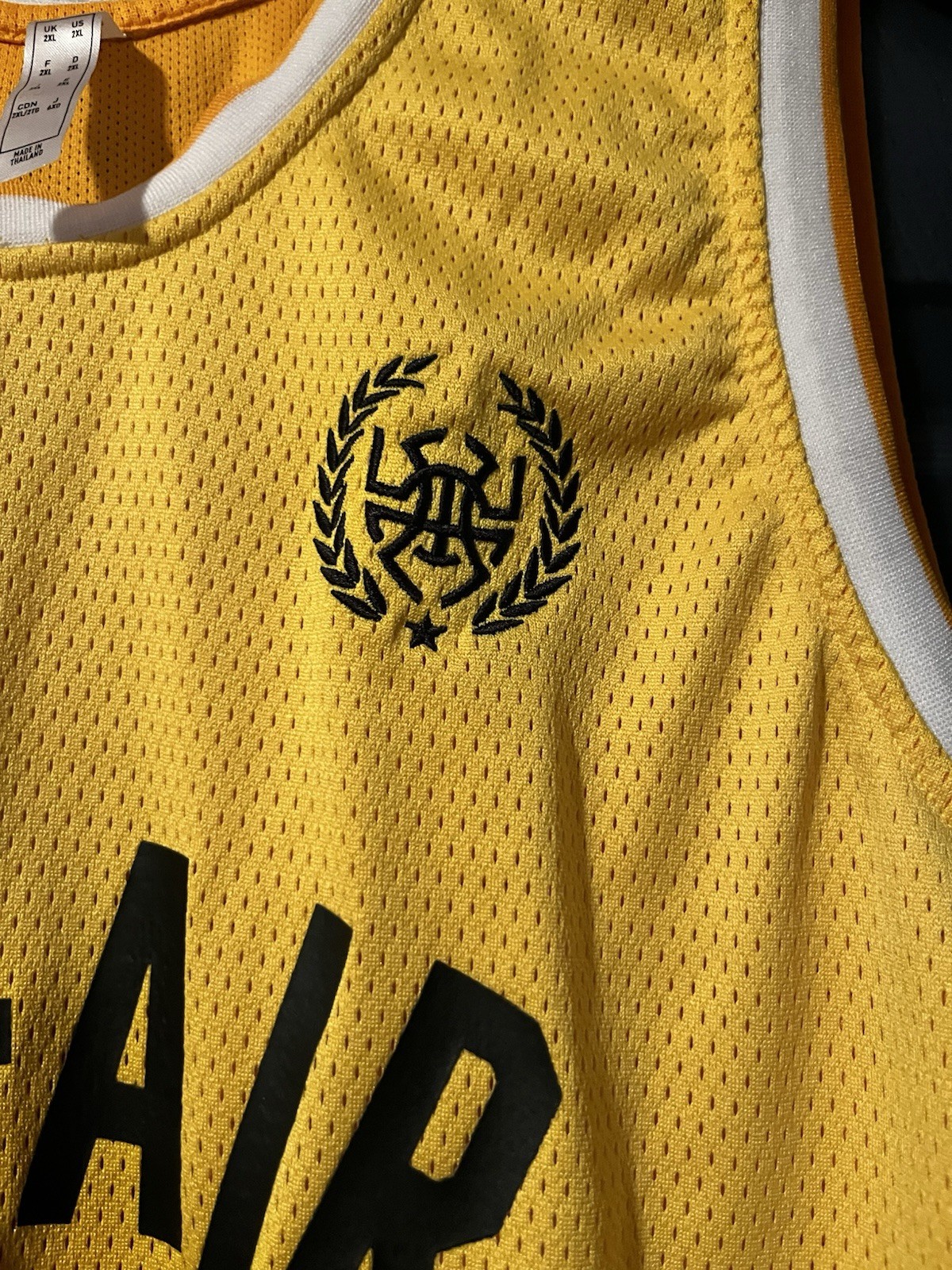 Adidas Bel-Air Academy Jersey Mitchell 45 Basketball Men XXL Yellow D.O.N. Tank