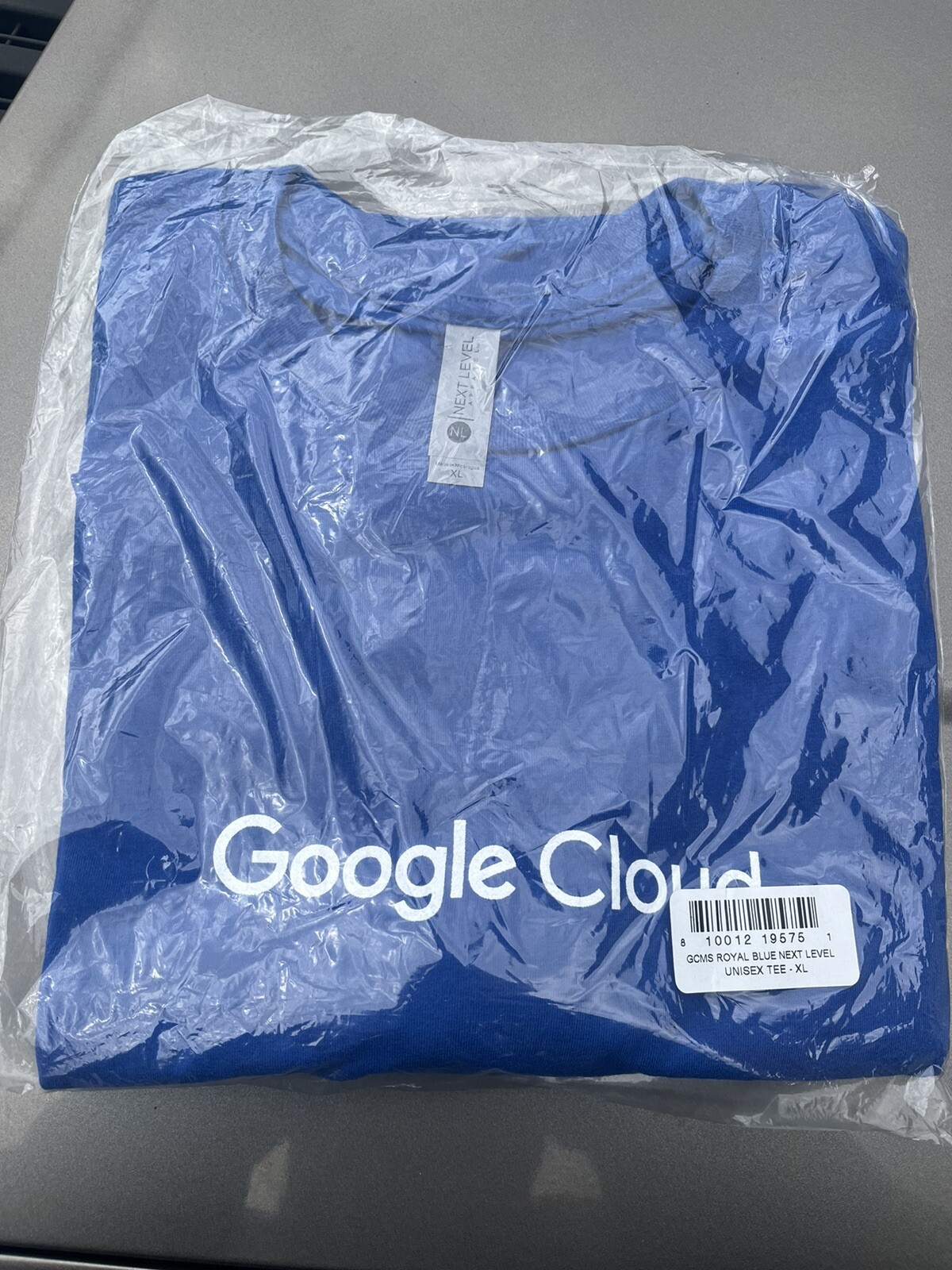 Google Cloud Next Level Blue T-shirt New In Package Tech Small S