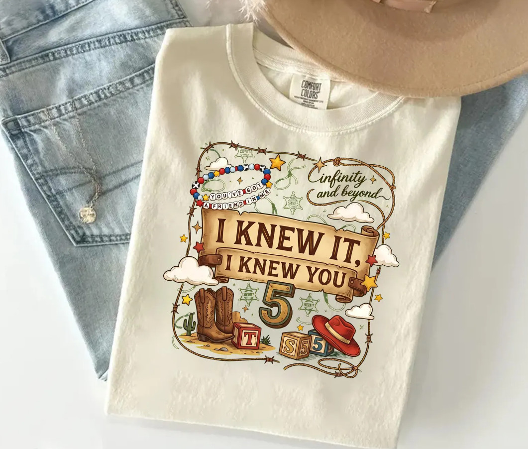 I Knew You Shirt, Retro Graphic Gift For Music Fan, Comfort color ivory