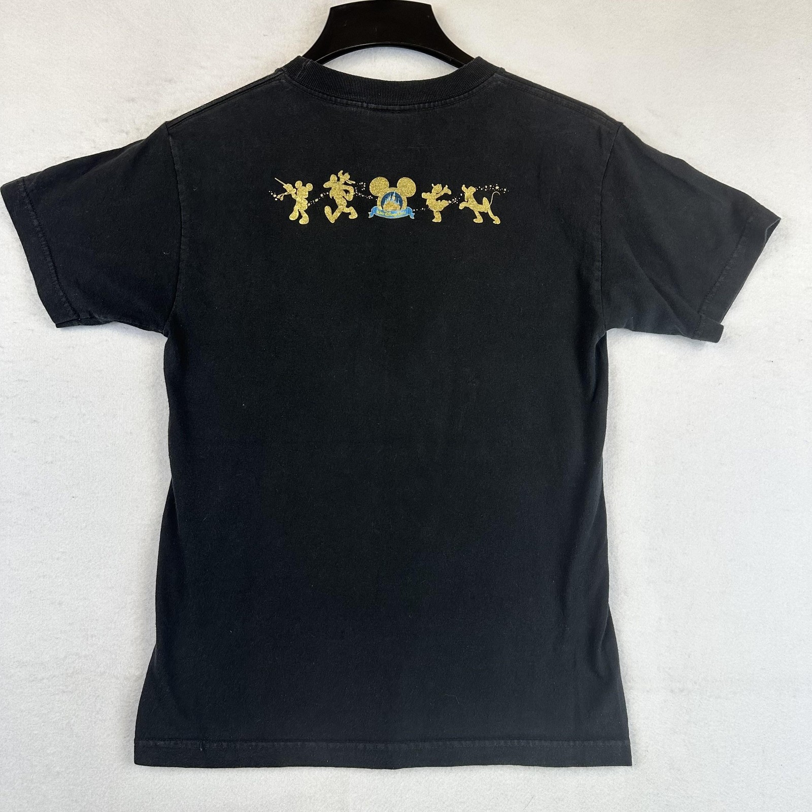 Vintage Disney Shirt Mens Small Walt Disney World Happiest Celebration Black 00s