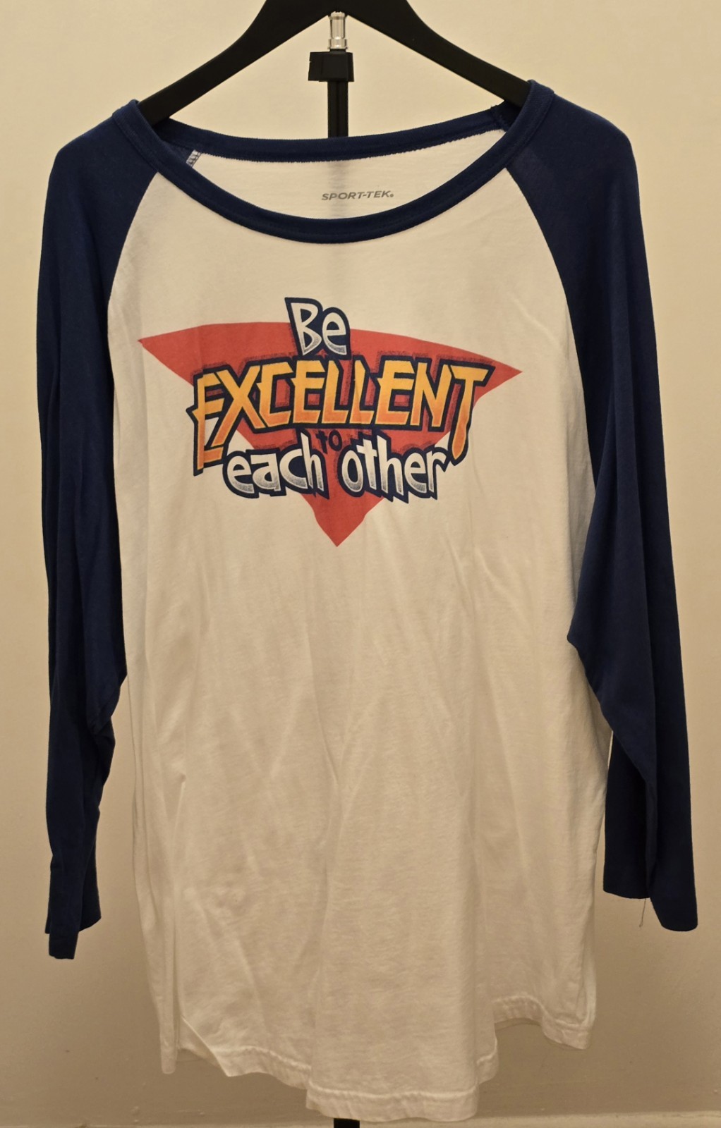 Bill & Ted’s – Be Excellent to Each Other – Raglan Tshirt – Size XL