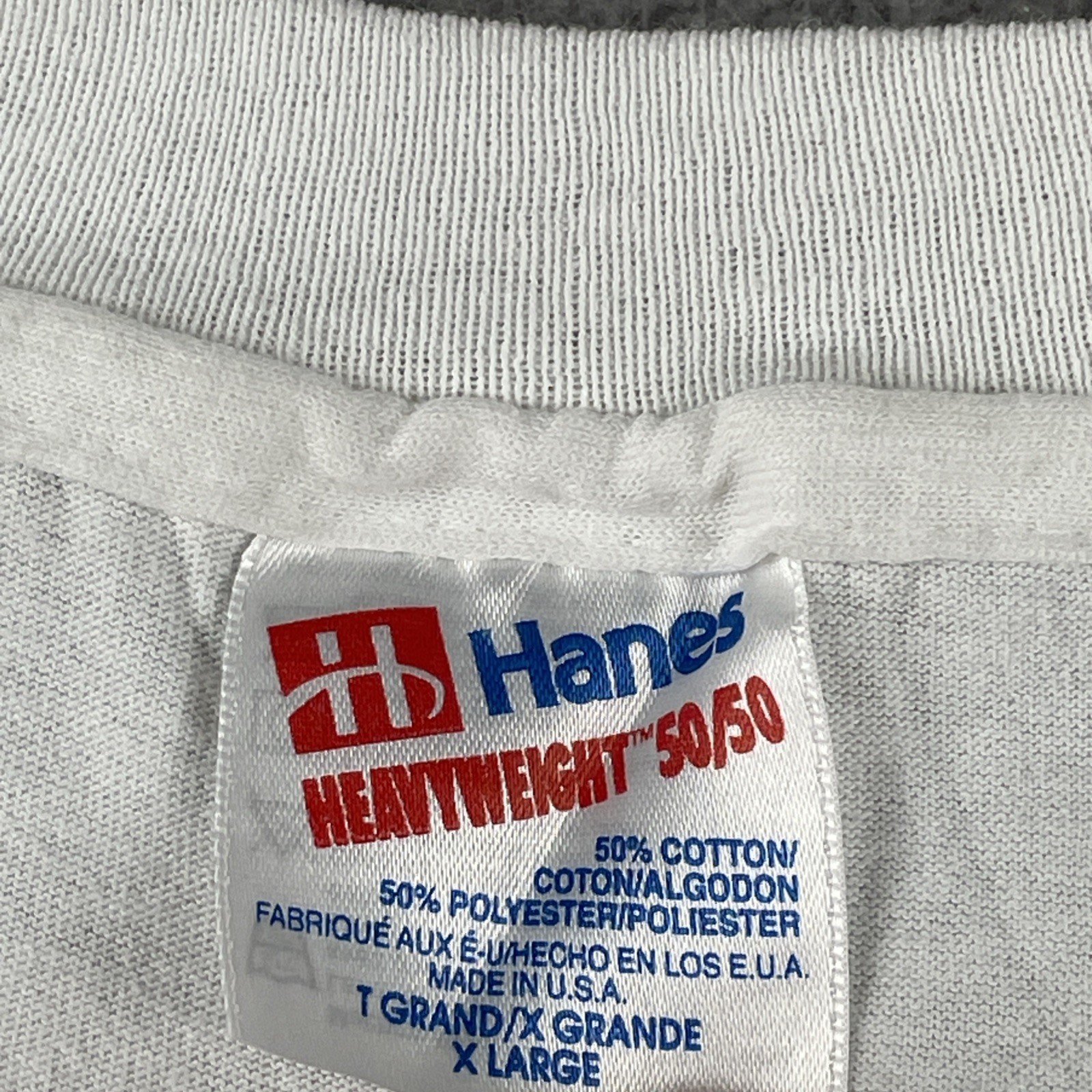 Vtg Hanes XL White T Shirt 1993 North Kingstown Soccer Invitational Made In USA