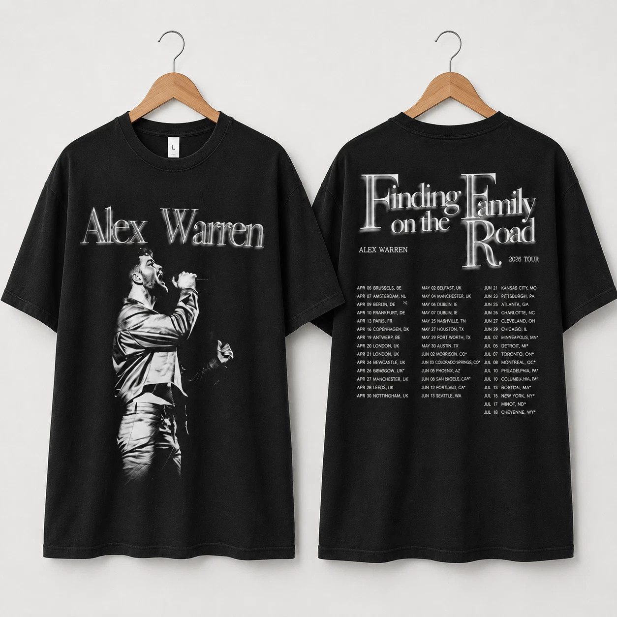 Alex Warren World Tour 2026 Vintage Music Graphic T Shirt