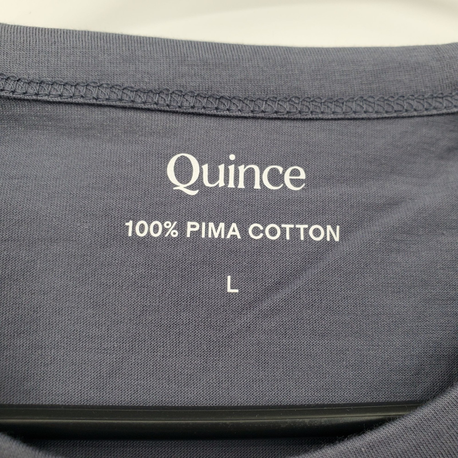 Quince 100% Pima Cotton Luxe Touch Tee Shirt Top Men Size Large NWT Faded Indigo