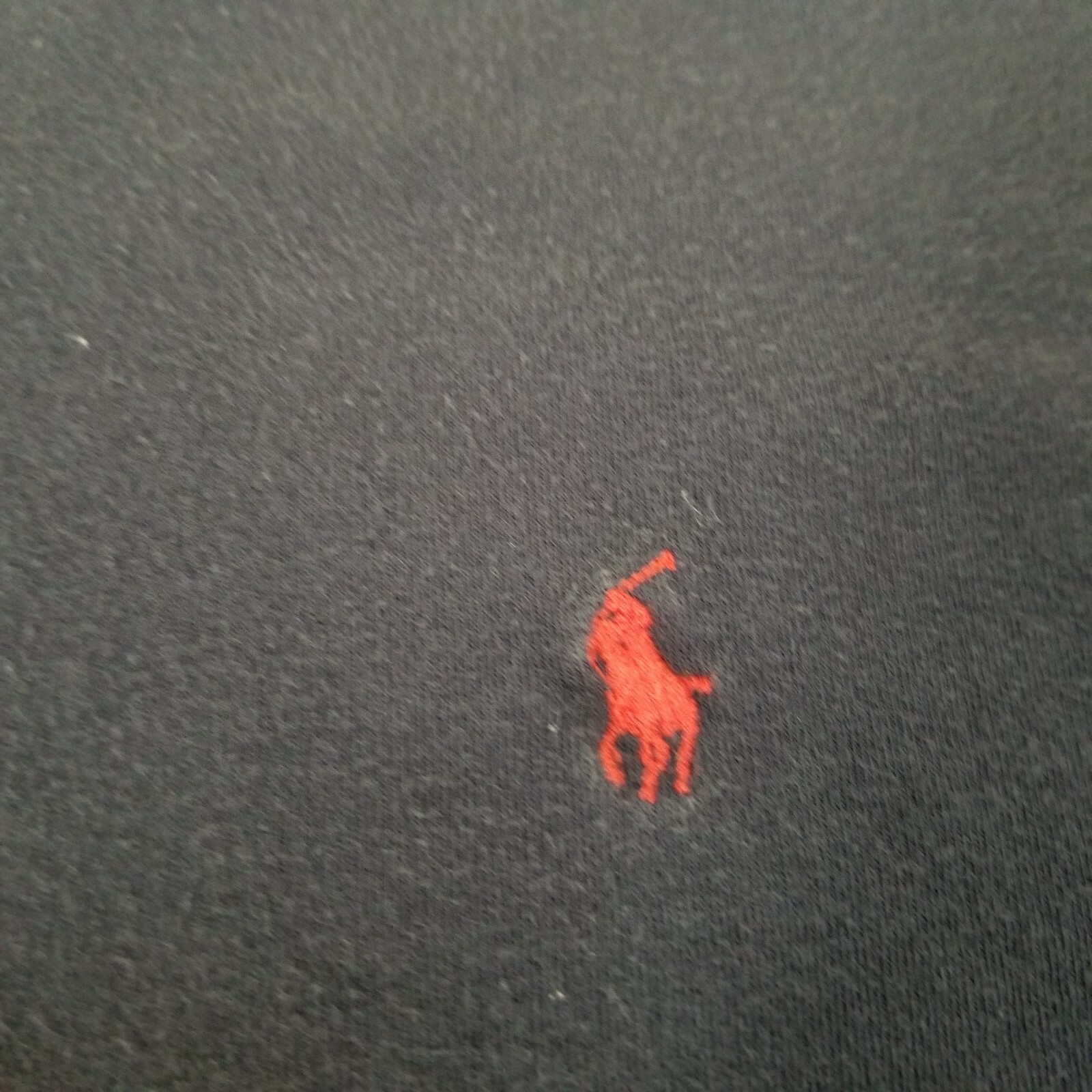 Vintage 90s Polo Ralph Lauren Turtleneck T Shirt Navy Blue Red Pony Logo Large