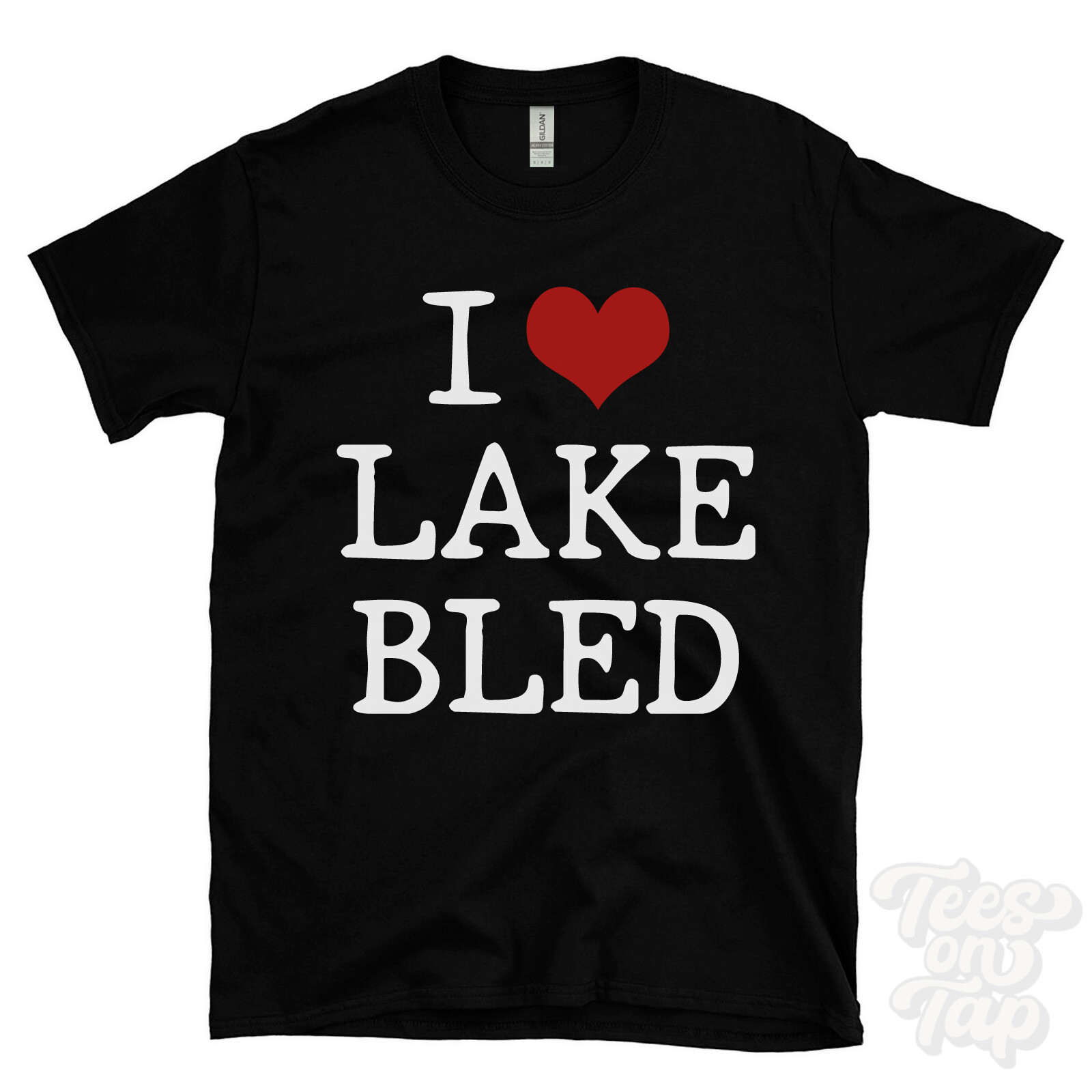 I LOVE LAKE BLED T-SHIRT heart slovenia travel nature lakes slovenian places