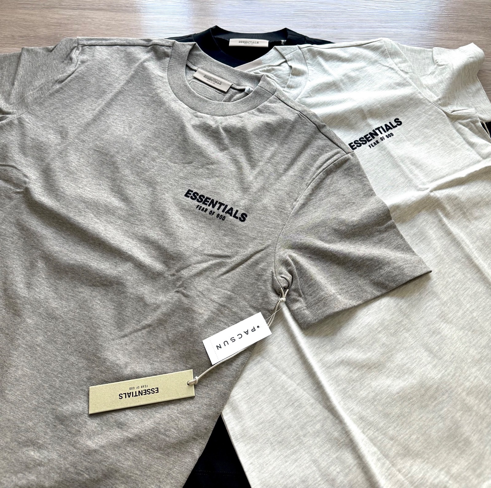Essentials Fear of God S22 3 Colors Shirts (Black/ Light/ Dark Grey) All Size