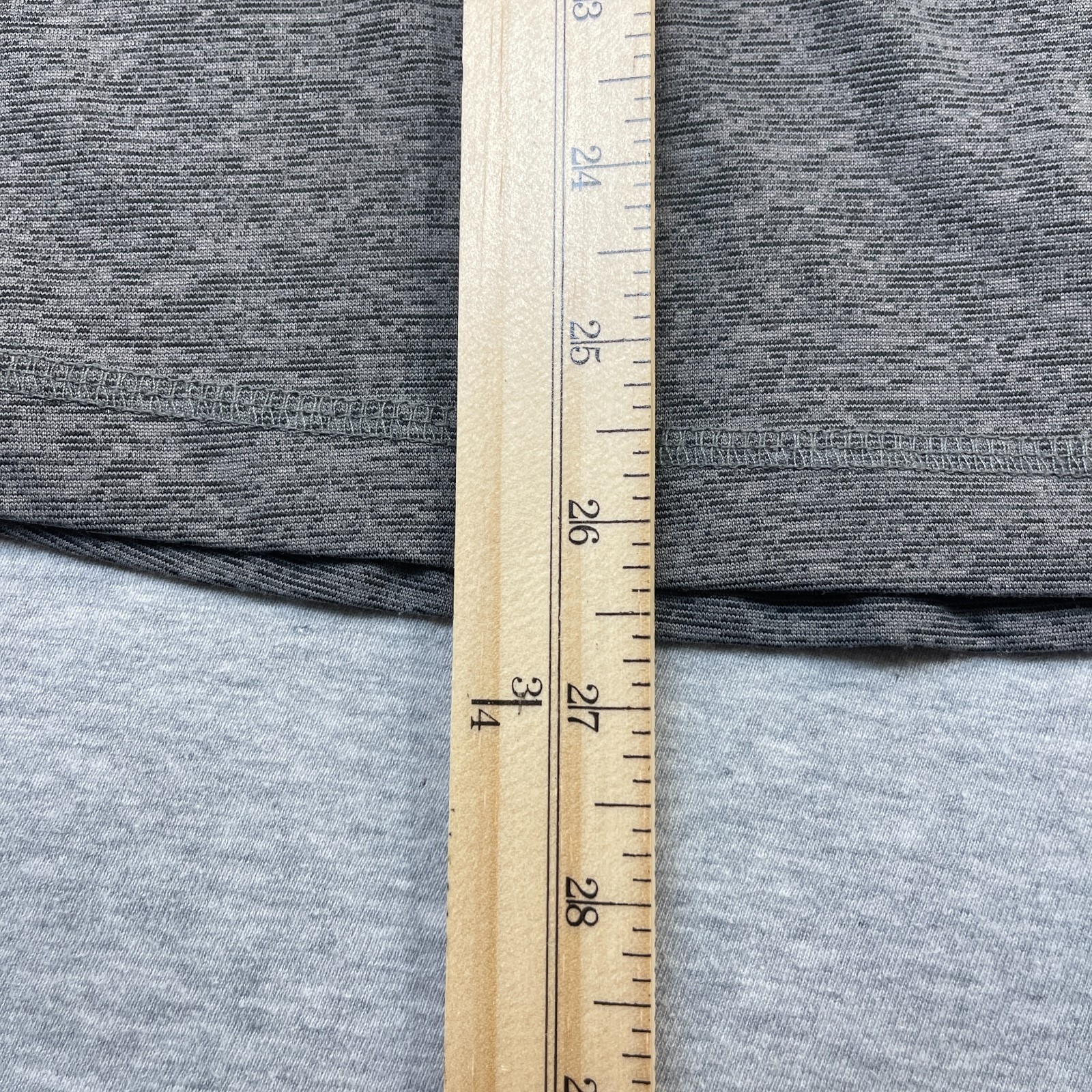 Asics Running Shirt Mens Large L Grey Heather Performance Crew Neck Mesh Panels