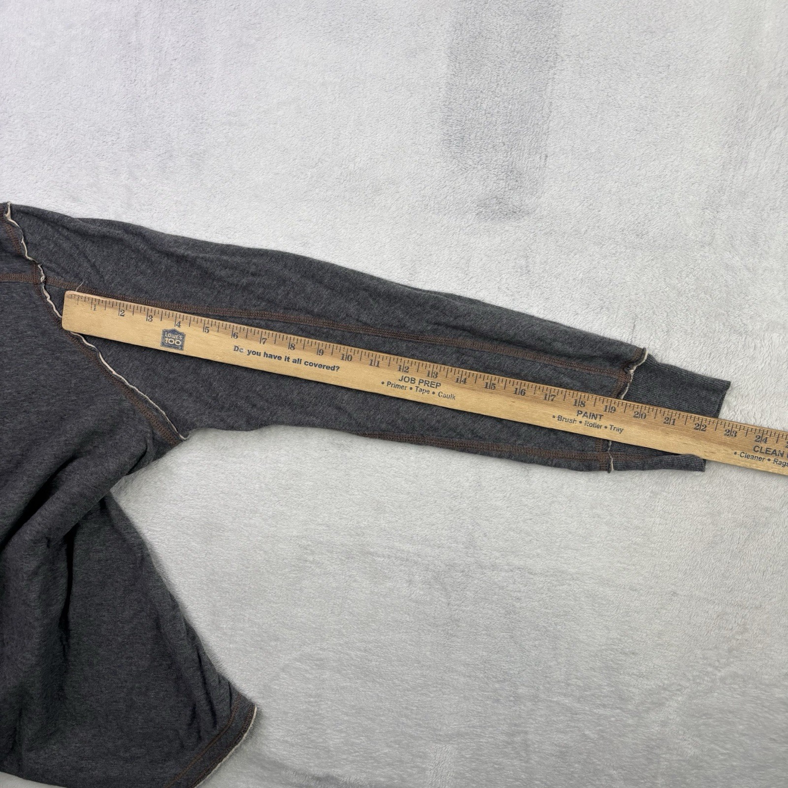 Carbon 2 Cobalt Henley Grey Long Sleeve Shirt Men’s Large